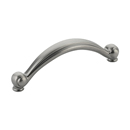 64 AN - Cabriole - 3 3/4" Cabinet Pull - Antique Nickel