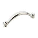 64 PN - Cabriole - 3 3/4" Cabinet Pull - Polished Nickel