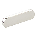 10041-PN - Modern Oval - 3"cc Cabinet Pull - Polished Nickel
