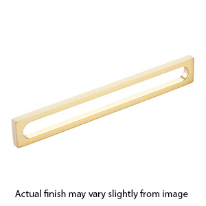 10034-US4 - Modern Oval Slot - 8"cc Cabinet Pull - Satin Brass