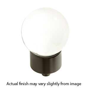 59 - City Lights - 1-3/8" Globe Glass Knob - Oil Rubbed Bronze