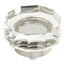 53 - City Lights - 1.75" Large Multi-Sided Glass Knob - Satin Nickel