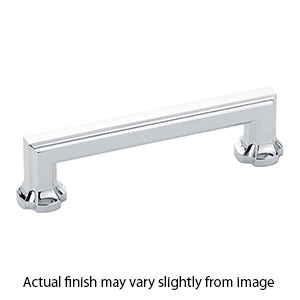 877-26 - Empire - 4" Cabinet Pull - Polished Chrome