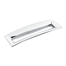 442 26 - Finestrino - 160mm Flared Rectangle Pull - Polished Chrome