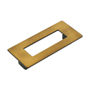 444 BRBZ - Finestrino - 96mm Rectangle Pull - Burnished Bronze