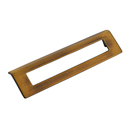 451 BRBZ - Finestrino - 160mm Angled Rectangle Pull - Burnished Bronze