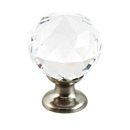 70-CS - Round Stargaze Crystal Knob - 1 1/8"