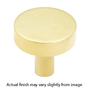 470-UNBR - Haniburton - 1.25" Round Knob - Unlacquered Brass