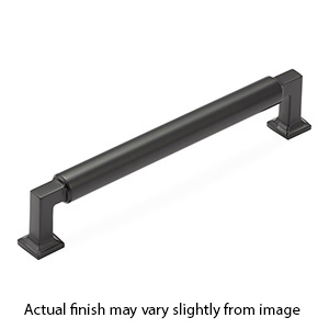 476-MB - Haniburton - 6" cc Cabinet Pull - Matte Black