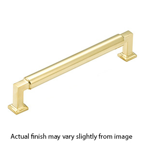 478-UNBR - Haniburton - 8" cc Cabinet Pull - Unlacquered Brass