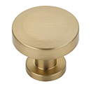 550-SSB - Heathrow - 1.25" Round Knob - Satin Brass