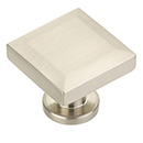 551-BN - Heathrow - 1.25" Square Knob - Brushed Nickel