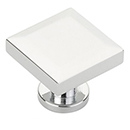 551-26 - Heathrow - 1.25" Square Knob - Polished Chrome