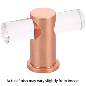 401-BRG - Lumiere - 2" T-Knob - Brushed Rose Gold