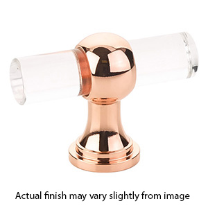 411-PRG - Lumiere Transitional - 2" T-Knob - Polished Rose Gold