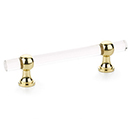 414-03 - Lumiere Transitional - 4" cc Cabinet Pull - Polished Brass