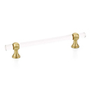 416-SB - Lumiere Transitional - 6" cc Cabinet Pull - Satin Brass