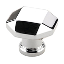 531 PN - Menlo Park - Faceted Knob - Polished Nickel