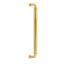 211116 - Noho - 12" cc Round Appliance Pull - Unlacquered Brass