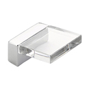 319-26-CL - Positano - Angled Pull - Polished Chrome/Clear