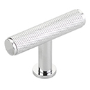 5001-26 - Pub House Knurled - 2" T-Knob - Polished Chrome