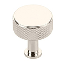 5002-PN - Pub House Knurled - 1.25" Round Knob - Polished Nickel