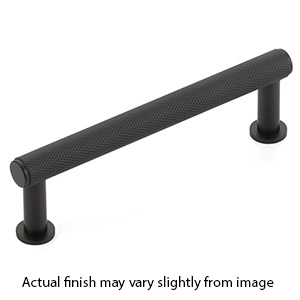 5004-MB - Pub House Knurled - 4" cc Cabinet Pull - Matte Black