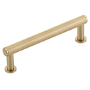 5003-SSB - Pub House Knurled - 3.5" cc Cabinet Pull - Satin Brass