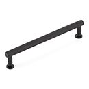 5006-MB - Pub House Knurled - 6" cc Cabinet Pull - Matte Black