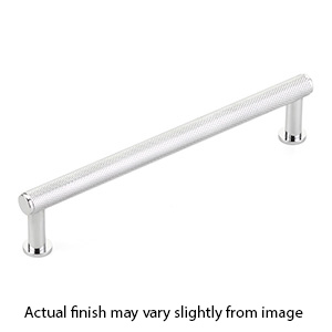 5006-26 - Pub House Knurled - 6" cc Cabinet Pull - Polished Chrome