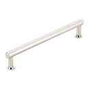 5006-PN - Pub House Knurled - 6" cc Cabinet Pull - Polished Nickel