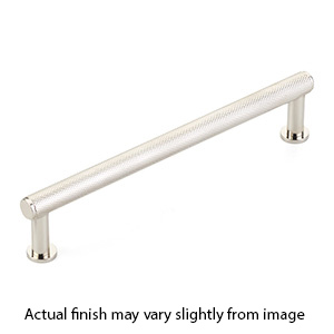 5008-PN - Pub House Knurled - 8" cc Cabinet Pull - Polished Nickel