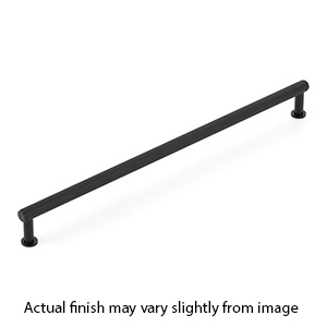 5012-MB - Pub House Knurled - 12" cc Cabinet Pull - Matte Black