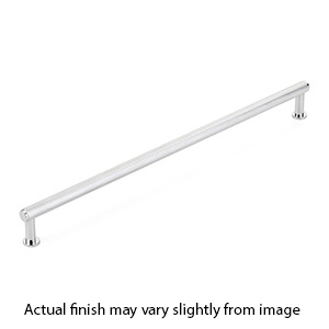 5012-26 - Pub House Knurled - 12" cc Cabinet Pull - Polished Chrome