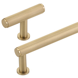 Pub House Knurled - Satin Brass