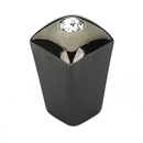 299-BC - Skyevale - 1/2" Cabinet Knob - Black Chrome w/Crystal