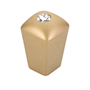 299-SSB - Skyevale - 1/2" Cabinet Knob - Satin Brass w/Crystal