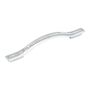 302-26 - Skyevale - 128/160 mm Cabinet Pull - Polished Chrome w/ Crystals