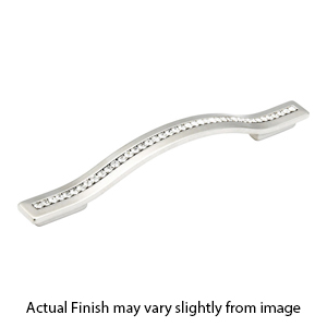 303-15 - Skyevale - 288/320 mm Cabinet Pull - Satin Nickel w/Crystals