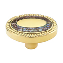 657-PB - Fair Isle - Oval Cabinet Knob - Polished Brass