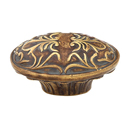 993-MBR - Cantata - Oval Cabinet Knob - Monticello Brass