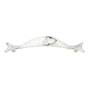 Precious Inlays - 4.5" Cabinet Pull - White Mother-of-Pearl/ Polished Nickel