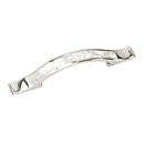 Precious Inlays - 4" Cabinet Pull - White Mother-of-Pearl/ Polished Nickel