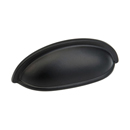 730-FB - Traditional - 3 3/4" Cup Pull - Flat Black