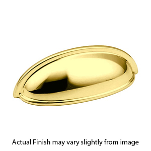 731-03 - Traditional - 4 5/8" Cup Pull - Polished Brass
