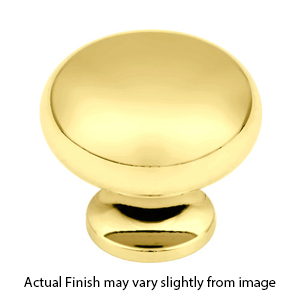 706-03 - Traditional - 1 1/4" Cabinet Knob - Polished Brass
