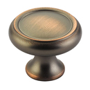 711-AUB - Country - 1 1/4" Cabinet Knob - Aurora Bronze