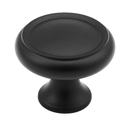 711-FB - Country - 1 1/4" Cabinet Knob - Flat Black