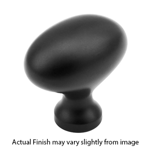 719-FB - Traditional - 1 3/8" Cabinet Knob - Flat Black