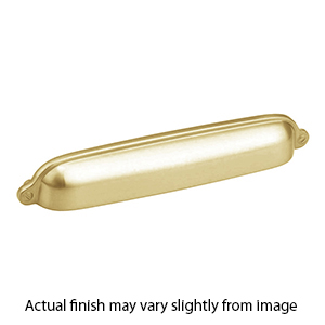 744-SB - Country - 6" cc Cup Pull - Satin Brass